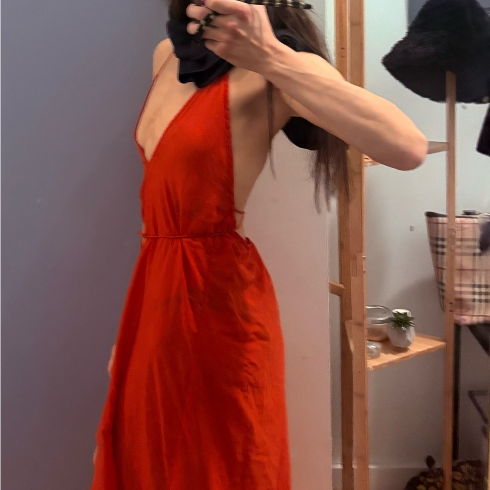 ASOS Red Backless Dress